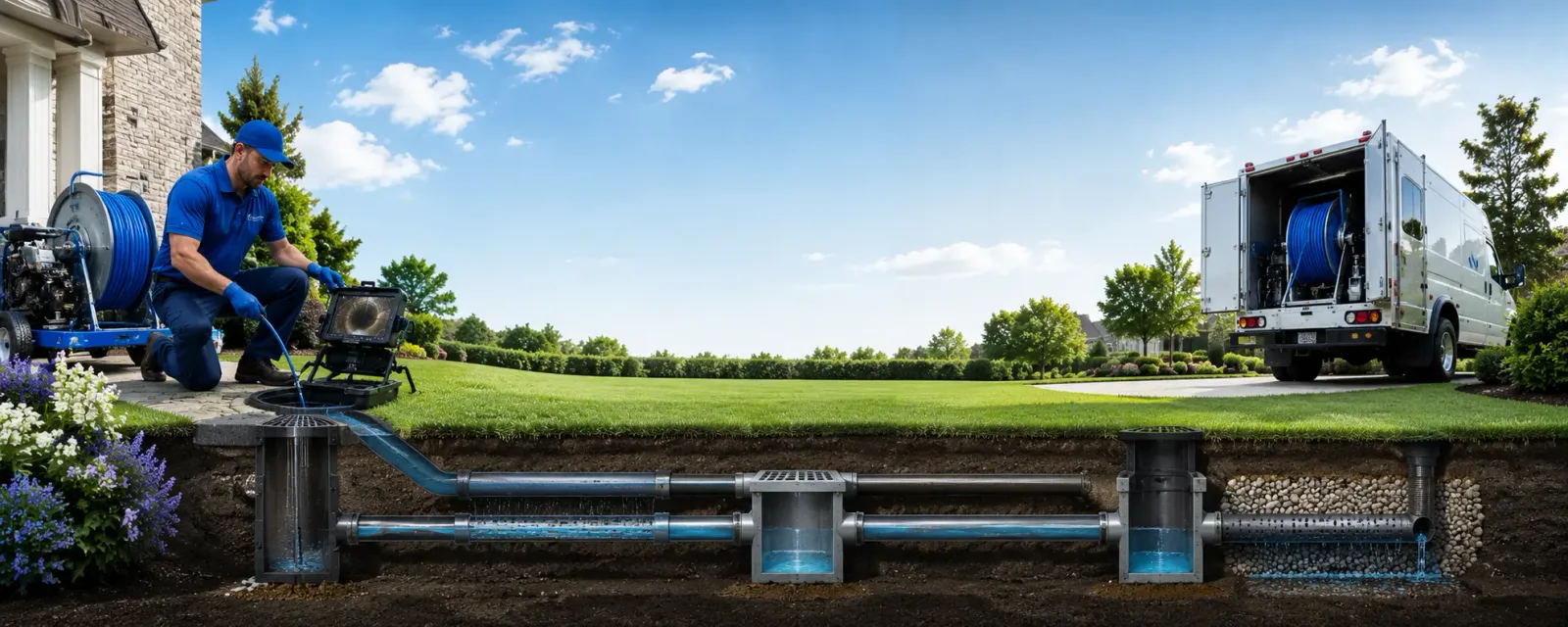 Outdoor drain cleaning information for Connelly, NY